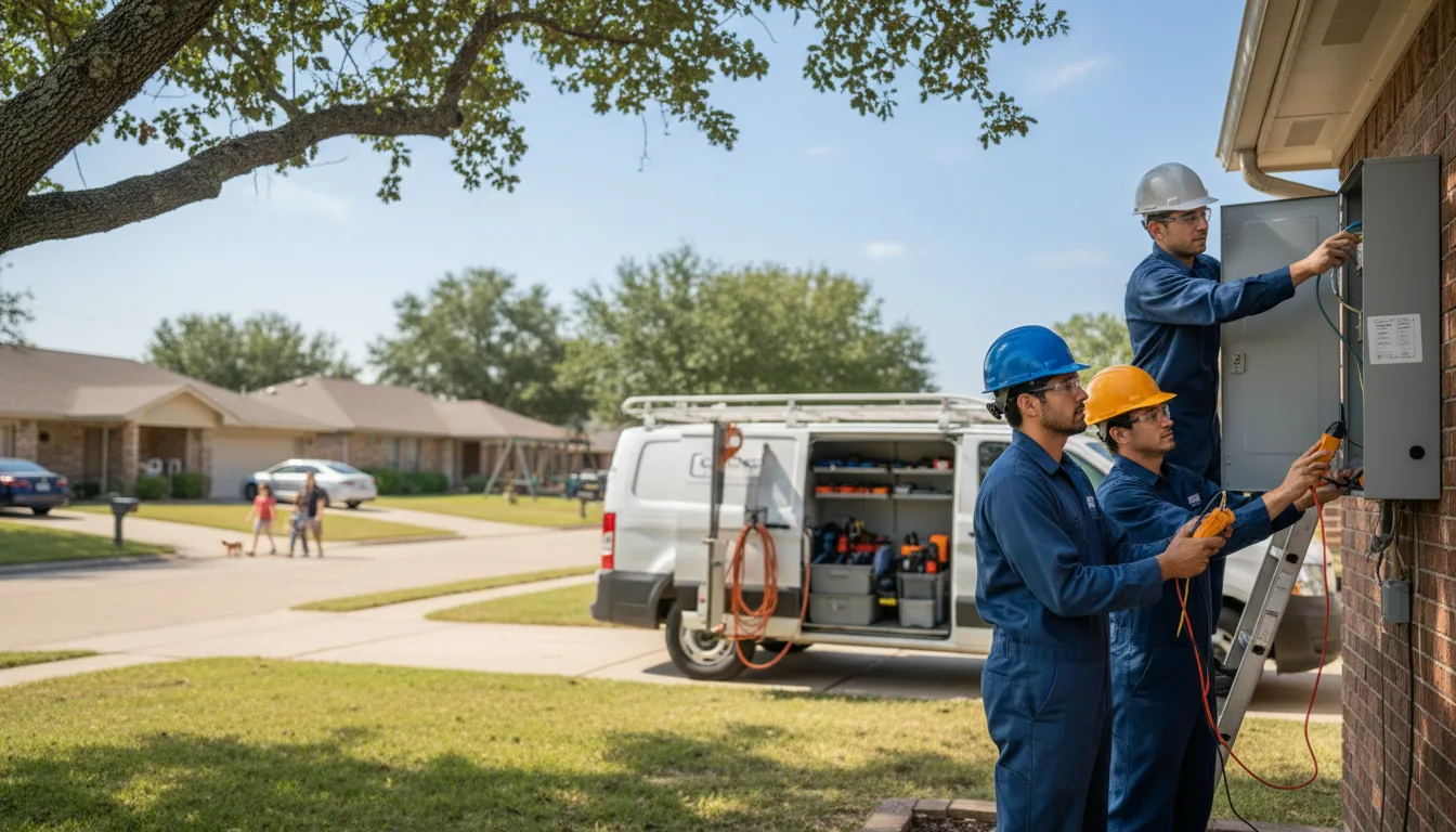 Certified electrician providing emergency electrical services in Tornillo, TX